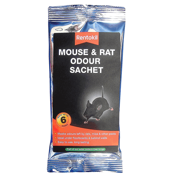 Mouse and rat odour remover sachet